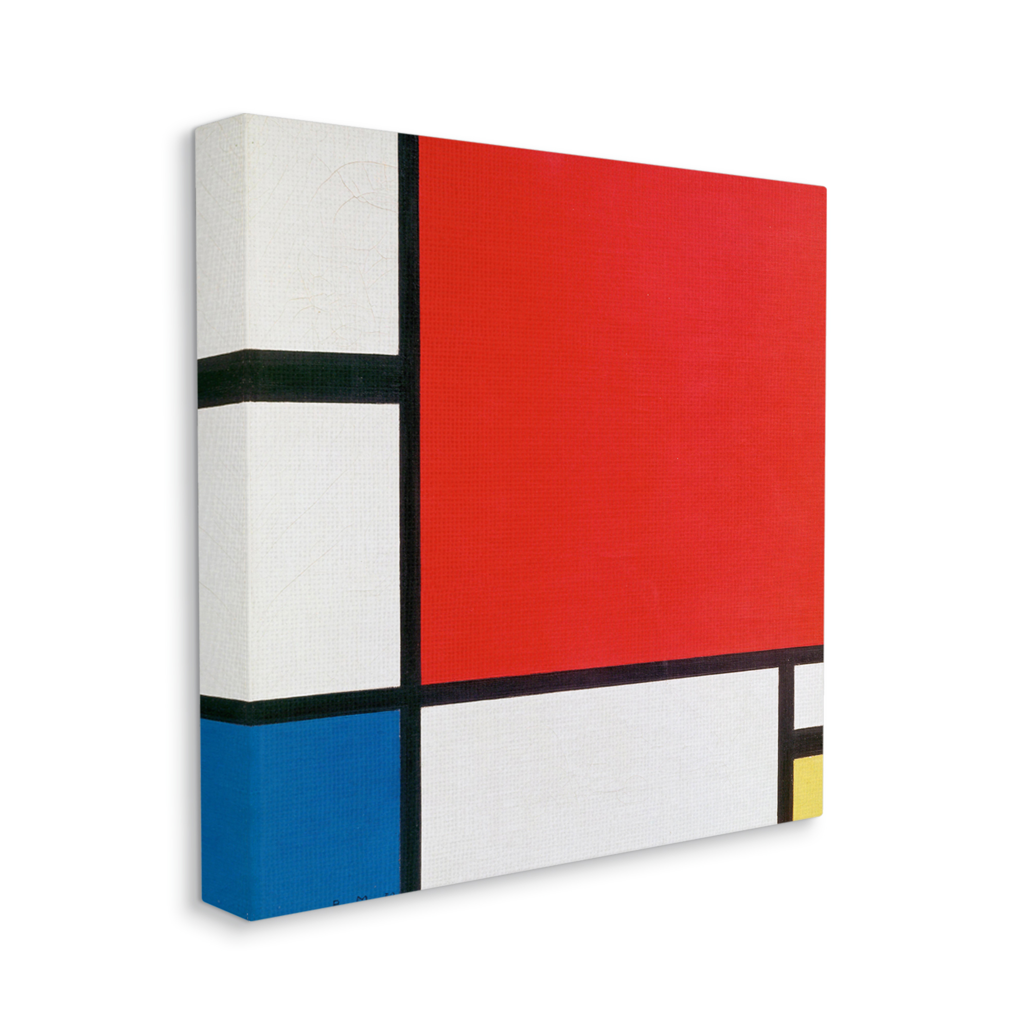 Stupell Industries Composition II in Red Blue Yellow Piet Mondrian Classic Abstract Painting Painting Gallery Wrapped Canvas Print Wall Art, Design by one1000paintings