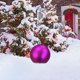 thumbnail image 4 of Adornos navideños, adornos para árbol de Navidad, regalos de Navidad, adorno mate irrompible, tapa perforada de plástico con adornos florales para decorar el árbol, bola festiva., 4 of 6