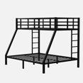 thumbnail image 7 of EBQOSK Bunk Bed for Teens and Adults,Space-Saving/Noise Reduced/No Box Spring Needed Black　Twin/Full, 7 of 7
