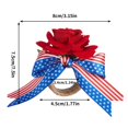 thumbnail image 3 of Zhourta 4th of July Napkin Rings Set Patriotic Red White Blue Tableware for Memorial Day Dinner Party Rustic Decor, 3 of 6