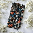 thumbnail image 5 of Cute Ghost & Floral Halloween Phone Case, Whimsical Autumn Protective Phone Cover, Gift for iPhone 16 15 14 13 12 11 Pro Plus Mini, 5 of 6