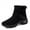 Black, variant on YOURDIARY Womens Suede Snow Boots Winter Warm Fuzzy Boots Comfortable Ankle-High Boots with Fur Lining