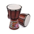 thumbnail image 6 of Muslady 4 Inch Djembe African Hand Drum Wooden African Drum With Goatskin Surface Hand-painted Colorful Patter for Children Beginners, 6 of 9