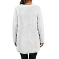 thumbnail image 5 of Sweaters For Women Hoodless Sweatshirt Winter Sweater Fleece Thickening Plus Size Coat Jacket Plush Warm And Comfortable For Christmas Daily Casual Work Autumn Winter Holidays 3Xl Womens Sweaters, 5 of 9