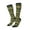 3 Black, variant on Women Crew Soft Moisture-wicking Socks Dark Green Vintage Corn Pattern Pattern Design Cotton Socks, One Size fit All