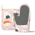 thumbnail image 3 of Kll Cute Sushi Oven Gloves And Pot Holders Grill Gloves - Oven Gloves And Pot Holders, Non-Slip Cooking Gloves With Recycled Pads, 3 of 9