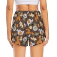 thumbnail image 2 of Lsque Cute Lion Tiger Printed Women's Running Shorts with Liner Pockets,Elastic Quick Dry Workout Athletic Gym Yoga Shorts,Womens High Waist Shorts-Small, 2 of 9