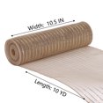 thumbnail image 2 of Holiday Time 10.5 inch x 10 Yards Poly Mesh With Metallic, Dark Brown, 2 of 4