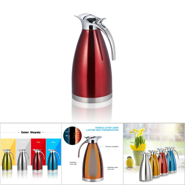 Doubl Wall Vacuum Coffee Jug Insulated Thermos Vacuum Flask Inner