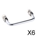 thumbnail image 1 of DYNWAVECA 3-6pack 4'' Metal Marine Boat Door Folding Grab Handle Hand Rail 6 Pcs, 1 of 10