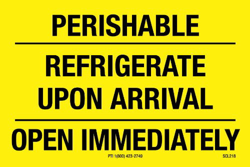 Stickers Perishable Goods Warning Sticky Labels Small Packing