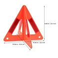 thumbnail image 5 of KAKOWELY 5pcs Triangle Warning Signs Road Safety Warning Sign Car Reflective Safety Sign Triangle Road Sign Reflective Warning Triangles,10.08X"X10.08"X8.86", 5 of 5
