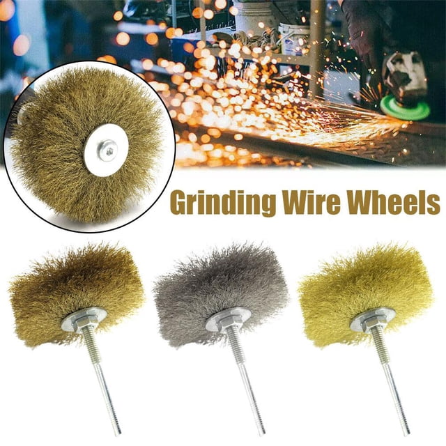 PFDDRW Brosse Plate en Laiton pour Polir et Moudre les Roues en Métal