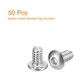 thumbnail image 3 of #6-32x1/4" Button Head Socket Cap Screws, 50 Pack 304 Stainless Steel Screws, 3 of 5
