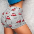 thumbnail image 4 of Lsque Trains Pattern High Waisted Biker Shorts for Women-Tummy Control Fitness Athletic Workout Running Yoga Gym Shorts,Moisture-Wicking-X-Large, 4 of 9