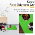 thumbnail image 3 of Pet Feeding Mat, Waterproof Silicone Dog Cat Food Bowl Mat, Raised Edges Stop Food and Water Spillsgreen, 3 of 5