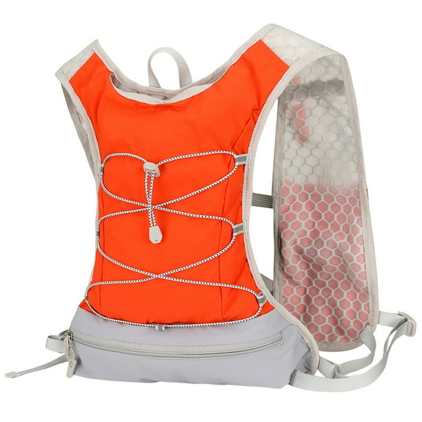 Mochila Chaleco Montañismo Hidratación Transpirable Nylon () Naranja