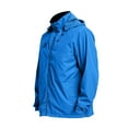 thumbnail image 4 of UVEASISHA Mens Lightweight Rain Jackets Waterproof Hooded Rain Coats Outdoor Full Zip Long Sleeve Hiking Windbreaker Softshell Jacket with Pockets Blue L, 4 of 7