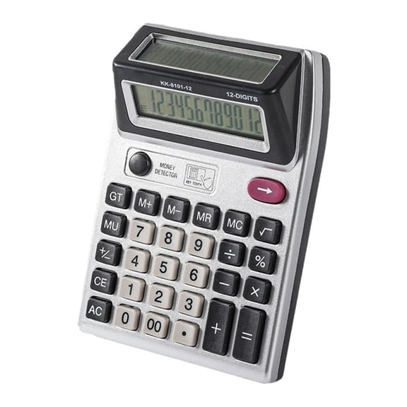 TerraVbie Calculator 12-Digit Dual-Screen Desktop Large Button for Office and Financial Tasks