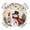 Beige, variant on Round Fitted Tablecloth with Elastic Edge, Red Snowman Christmas Waterproof Table Cloth Table Cover for 55"-60" Tables, Xmas Tree Snowflake Ball Poinsettia Tablecloths for Dining Picnic Party Outdoor
