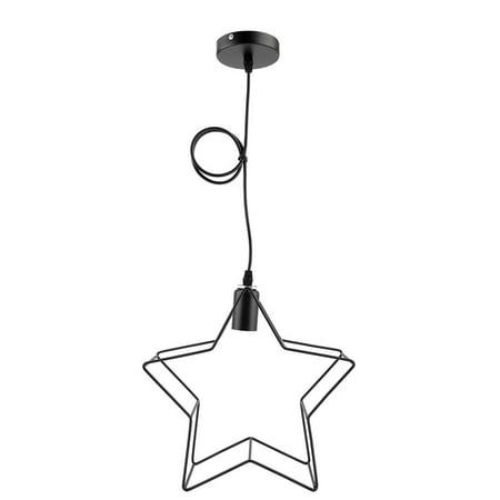 Faginey E27 Modern Star Shape Iron Frame Hanging Light Art Pendant