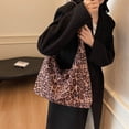 thumbnail image 4 of Bolso Hombro Vintage Leopardo Femenino Gamuza para Mujer, 4 of 9