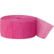 Bright Pink Jumbo Crepe Streamer