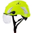 thumbnail image 5 of Land Helmets AeroPro Arborist Safety Helmet with Visor – ANSI Z89.1 Type 1 Class C Vented - Hard Hat for Fall Protection, Arborist & Technical Rescue - Green with Clear Visor, 5 of 10