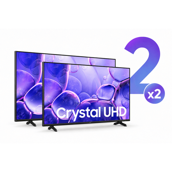 Combo x2 Pantallas Samsung 58" Pulgadas 4K Procesador Tizen Crystal UHD Smart TV UN58U8200FFXZX