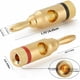 thumbnail image 2 of 12pcs banana plugs, premium 24K gold plated connector for HiFi speakers, speaker cable, home theater, speaker cable, 2 of 5