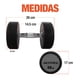thumbnail image 5 of Par De Mancuernas Redondas Altera  PAR-MBN Altera De Acero Y Forro De Neopreno 2 Pz De 30 Lb, 5 of 6