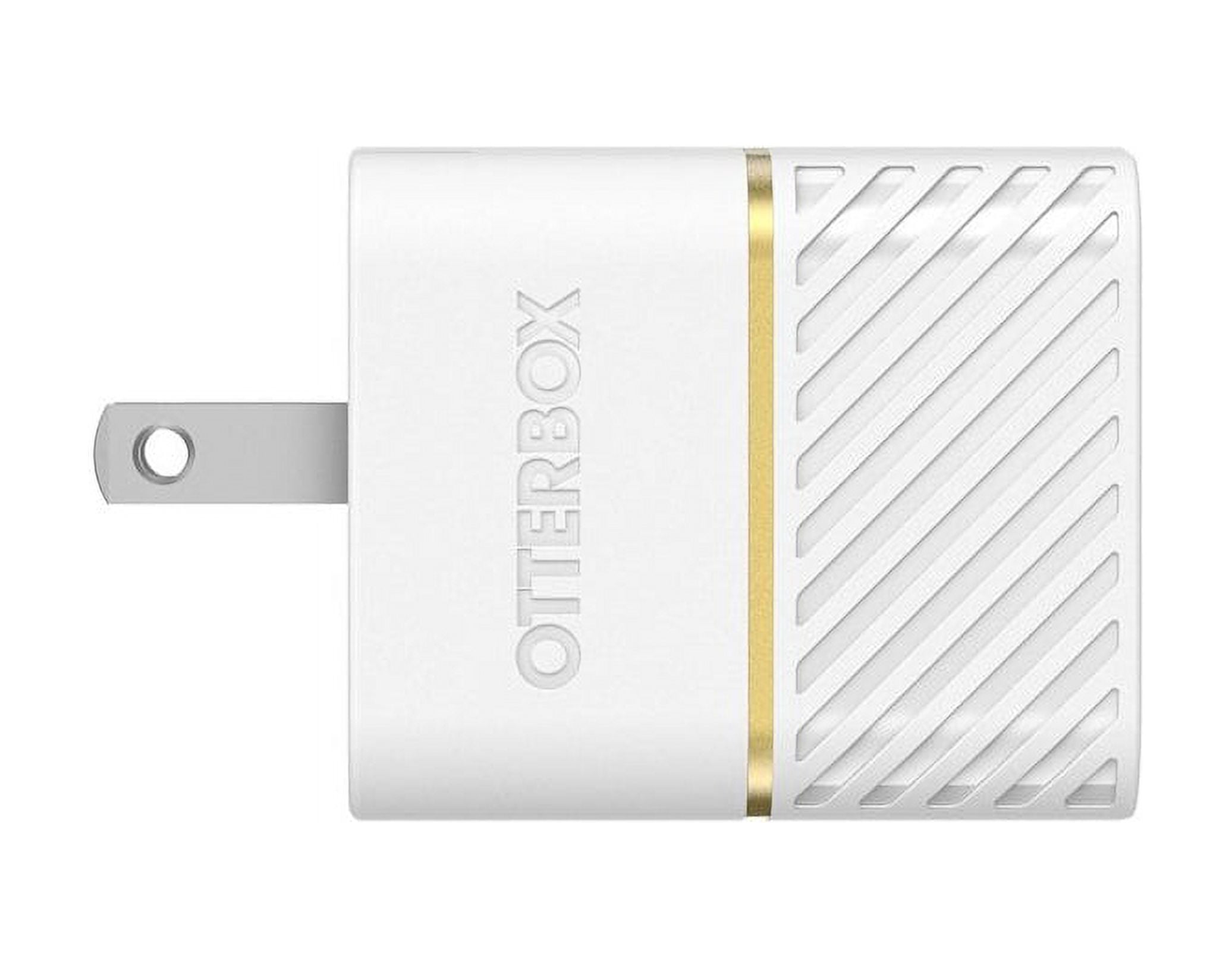 OtterBox Fast Charge USB-C Wall Charger 20W, Two-Pack - Cloud Dust White