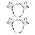 thumbnail image 1 of 2 diademas de piel sintética con orejas de tigre, diadema de peluche con orejas de tigre, adorables diademas de imitación de tigre, 1 of 8