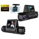 thumbnail image 2 of 2X Cámara DVR para Automóvil Lente de 3 Cámaras Cámara DVR para Automóvil de Doble Lente 1080P HD Cámara de Tablero Grabadora de Video Monitoreo de Estacionamiento 24 Horas Dashcam, 2 of 5
