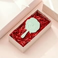 thumbnail image 4 of RAGUPEL Hand Mirrors with Handle,Round Mirror Face 5.1"*3.1"*0.8" Hand Held Mirror,Rose Shape Hand Mirrors with Handle,Green, 4 of 7