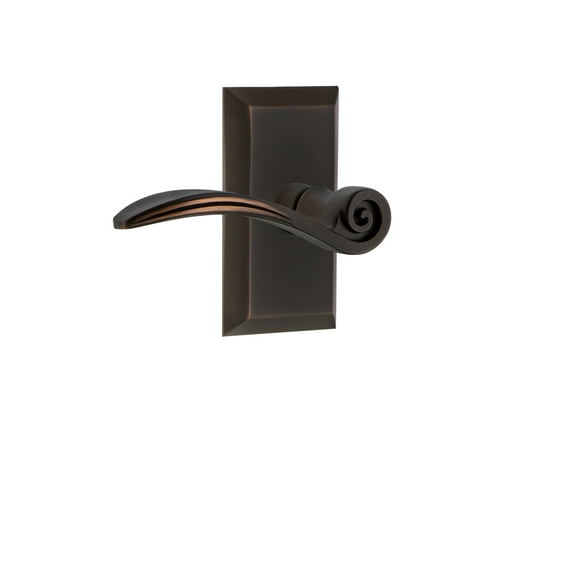 Nostalgic Warehouse Stuswn_Sd_Nk_Lh Swan Non-Turning One-Sided Door Lever - Bronze
