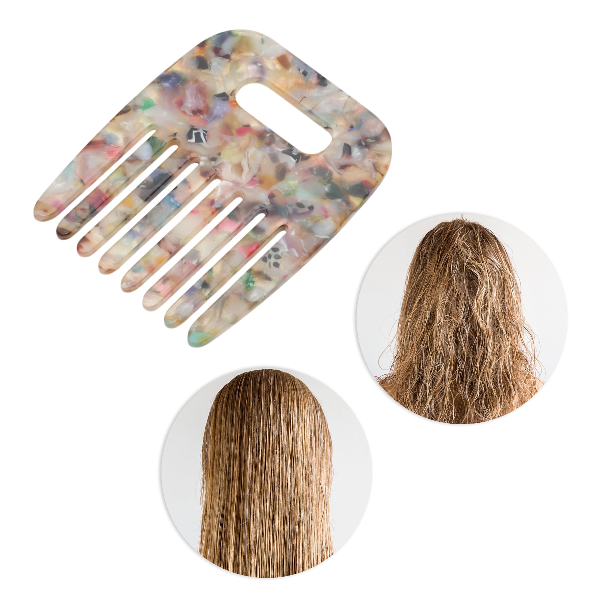 Unique Bargains 1 Pc Durable Vintage Portable Hair Insert Comb Multicolored