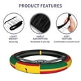 thumbnail image 5 of Universal 15 Inch Ghanaians-Flag Elastic Stretch Neoprene Steering Wheel Cover For Car Truck Suv, 5 of 6