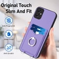 thumbnail image 5 of for Samsung Galaxy A05 Case, Card Holder Wallet Case, Ring Holder Stand, Wrist Hand Strap, PU Leather Anti-Scratch Shockproof Protective Flip Phone Cover for Samsung Galaxy A05 Case, Purple, 5 of 7