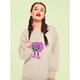 thumbnail image 2 of Hypnotic Toon Style Tv Sweatshirt Women -Image by Shutterstock, Female Medium, 2 of 4
