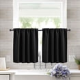 thumbnail image 4 of stanreset Home Window Half Curtain Bedroom Kitchen Bathroom Polyester Soft Short Drape Privacy Protection Decoration Furniture Accessory White, 4 of 8