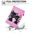 thumbnail image 2 of SaniMore Wallet Case for iPad 10th Generation 10.9" 2022, PU Leather Case Fashion Color Painting Auto Wake/Sleep Card Holder Kickatnd Anti-slip Strip Shockproof TPU Backplane Case, Black Cats, 2 of 4