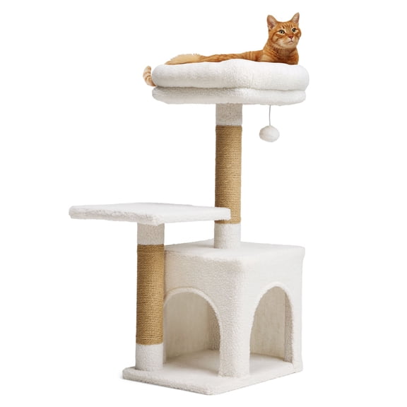 EveryYay Cozy Condo 2-Level Cat Tree 31.9" H