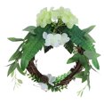 thumbnail image 1 of Decoración de corona de flores artificiales para la decoración de la boda de la puerta de la ventana del hogar, 1 of 8