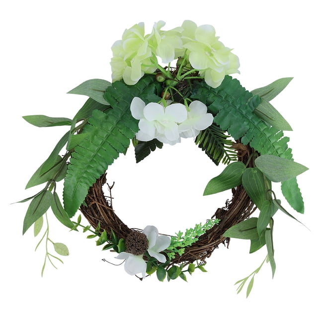 Decoración de corona de flores artificiales para la decoración de la boda de la puerta de la ventana del hogar