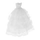 thumbnail image 2 of Figura a escala 1/6, vestido de novia, uniforme de muñeca 1/6 único, vestido de novia para cumpleaños Blanco, 2 of 9