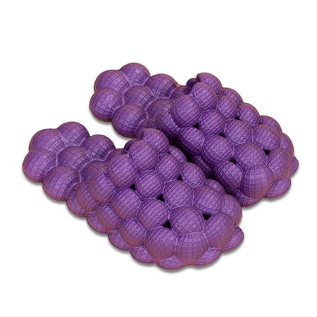 

1 Pair Non-Slip Quick Drying Slippers Thick Sole Bathroom Soft Sandals Women Multicolored Home Anti-Skidding Slides Shoes Purple 35-36