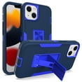 thumbnail image 1 of Allytech Compatible for iPhone 13 Case 2021 6.1 inch, Military Grade Anti-Drop Protection Shock Absorption Built-in Kickstand Work with Magnetic Car Mount Holder Case for iPhone 13, Darkblue+Sapphire, 1 of 5