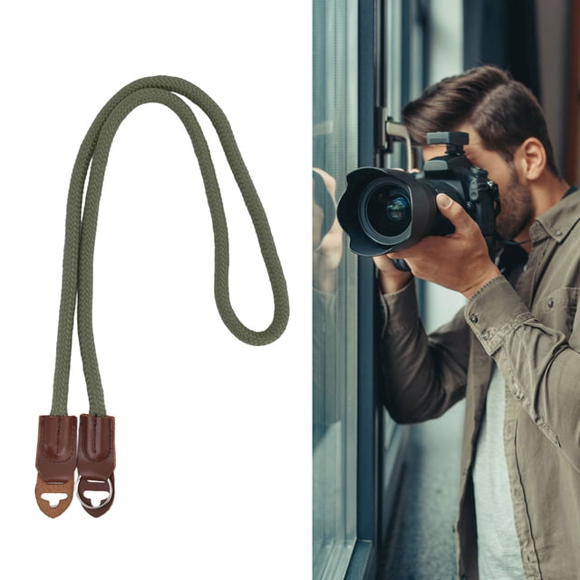 Correa para cámara, Alambre de Nailon de Alta Resistencia, Correa para El Cuello para Cámara, Junta ímtima y anillos, Diseño de Bloqueo Deslizante en Forma, Pulsera Slr