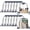 Gray, variant on 30 count Clear Drawstring Backpack, Plastic Transparent Stadium Bags String Bag for Gym Travel (Black)